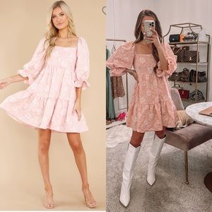 New Pink Floral Dress